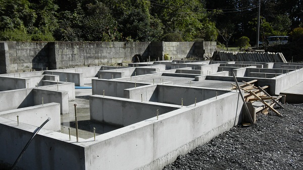 基礎工事中　宇都宮市