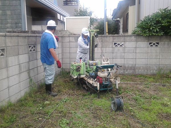 地盤調査　宇都宮市