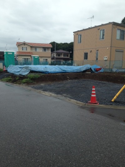 基礎工事中　上三川町