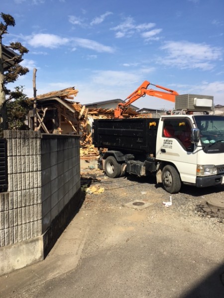 解体工事中　大田原市