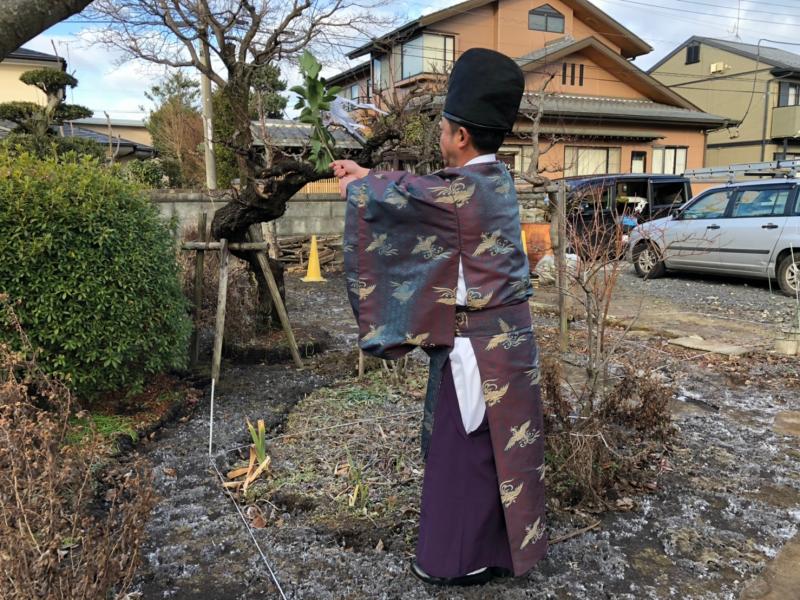 〈現場〉地鎮祭、無事執り行われました！